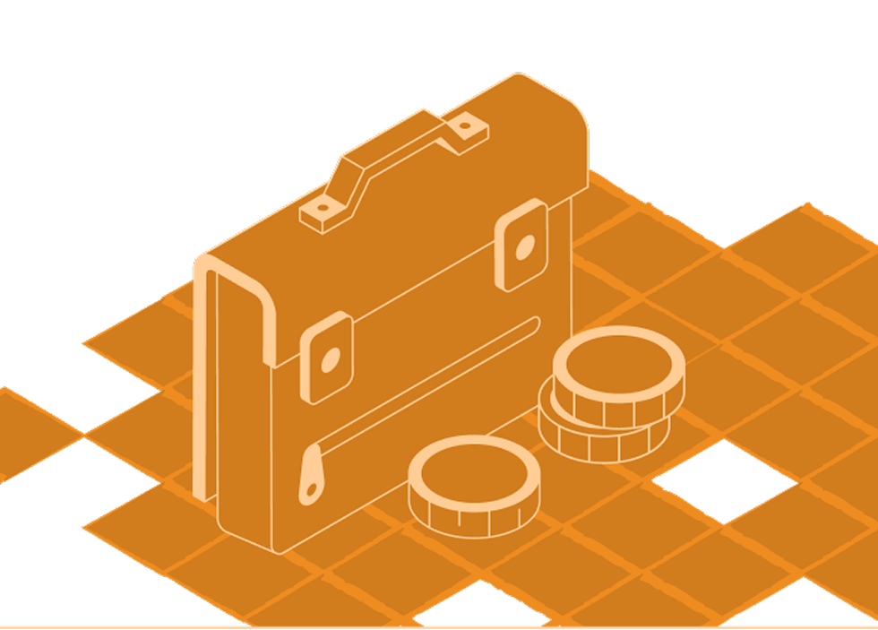 Aktentasche Mit Münzen