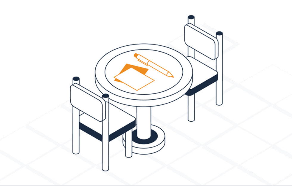 Beratungstisch Mit Dokumenten Und Stift