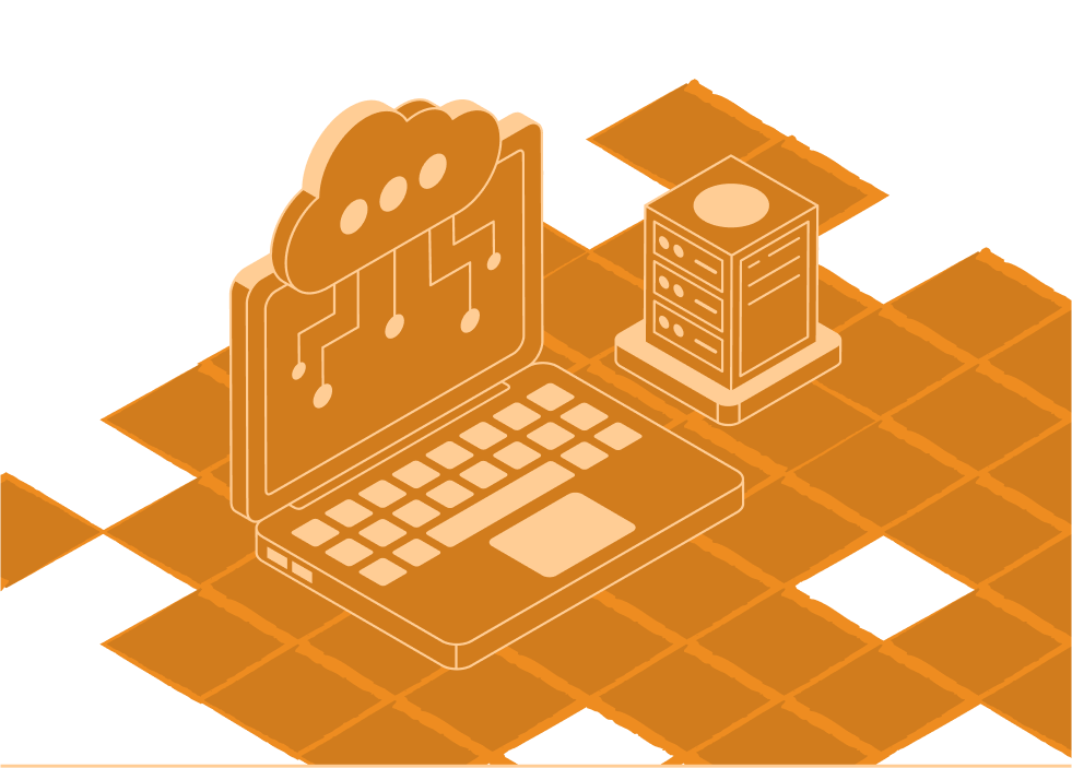 Cloud Computing Und Digitalisierung Laptop Mit Server Verbindung