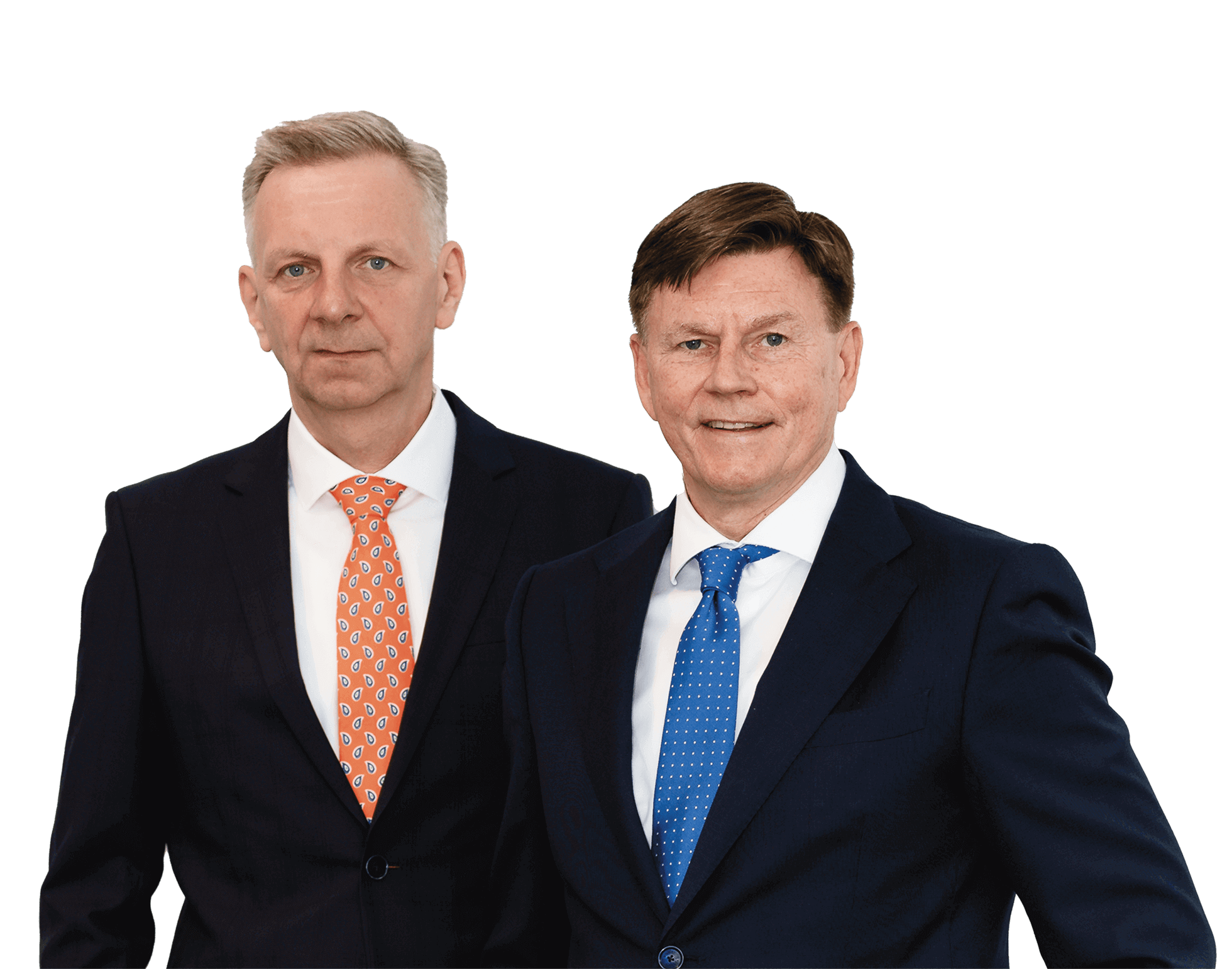 Porträtfoto Von Jens Hagemann Und Andreas Van Riesen, Wirtschaftsprüfer Und Steuerberater