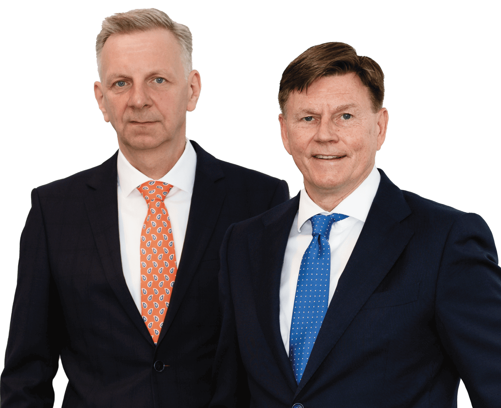 Porträtfoto Von Jens Hagemann Und Andreas Van Riesen, Wirtschaftsprüfer Und Steuerberater