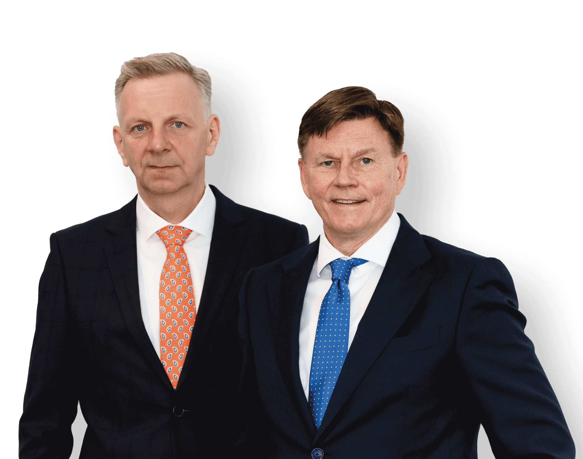 Porträtfoto Von Jens Hagemann Und Andreas Van Riesen, Wirtschaftsprüfer Und Steuerberater