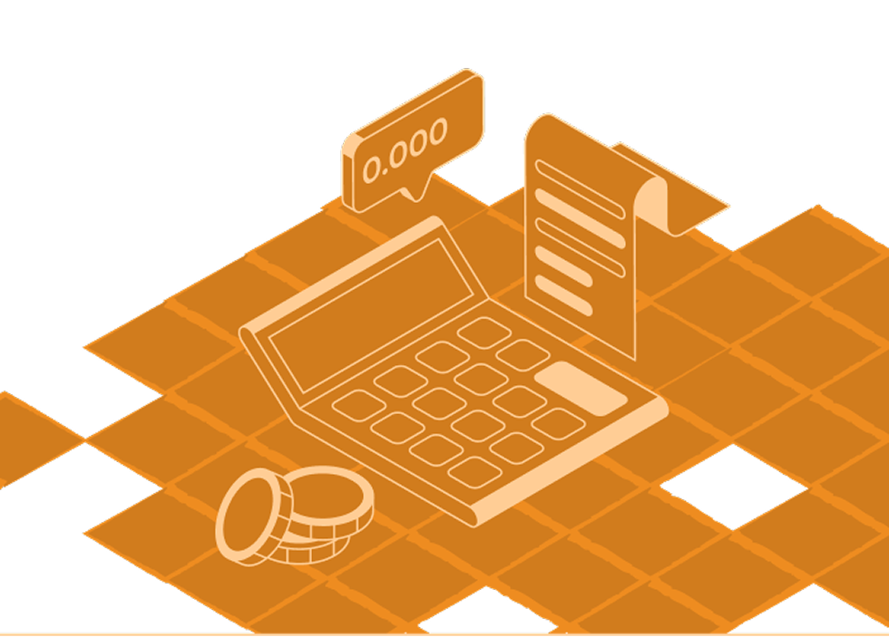 Taschenrechner Mit Rechnung Und Münzen