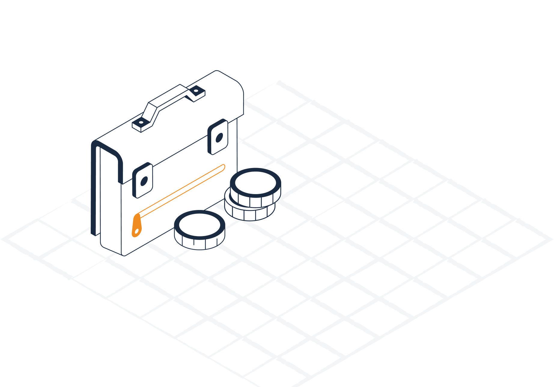 Aktentasche Mit Münzen