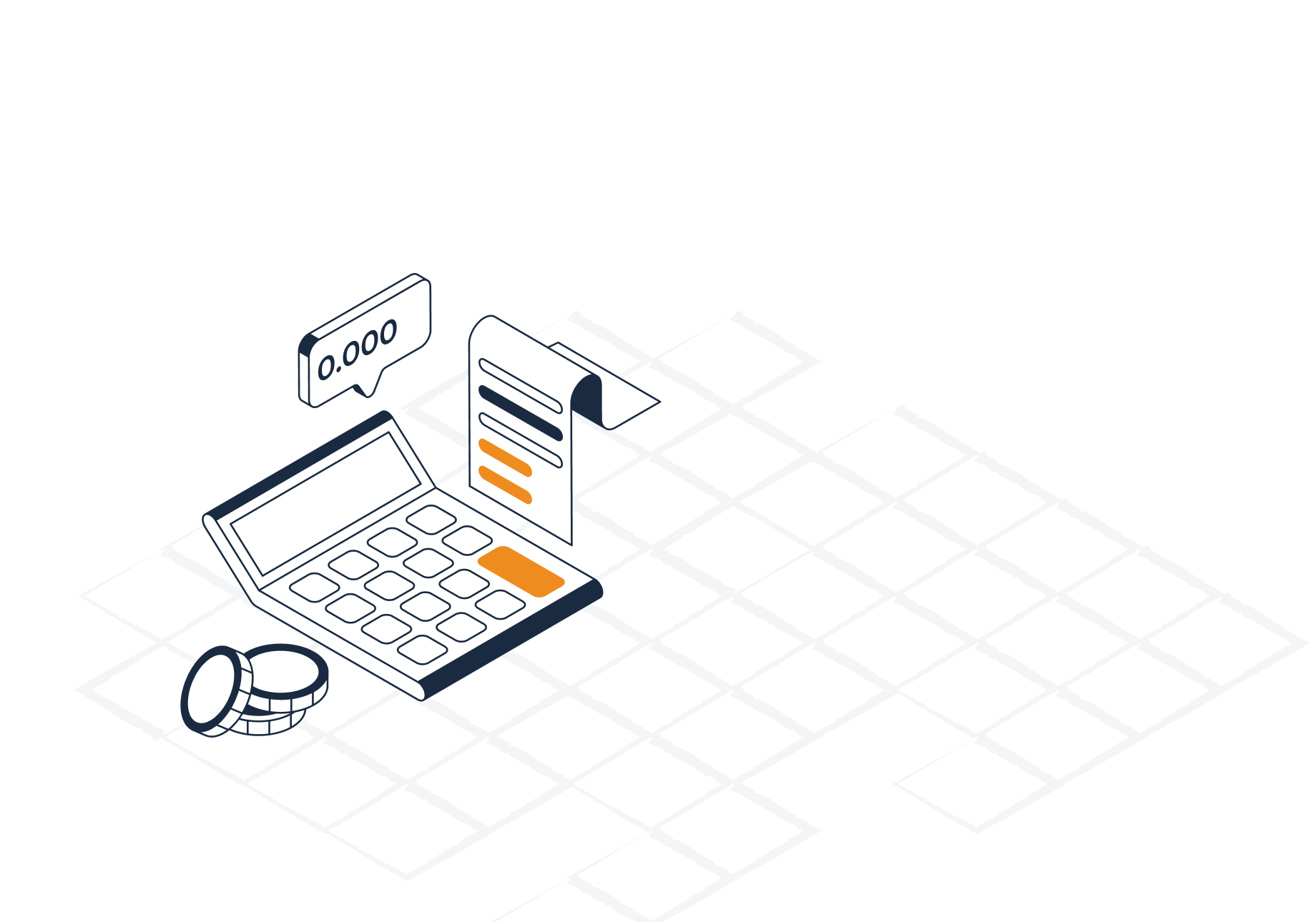 Taschenrechner Mit Rechnung Und Münzen